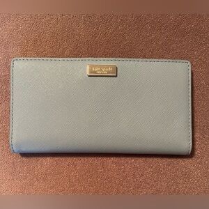 Kate Spade Laurel Way Stacy light blue wallet